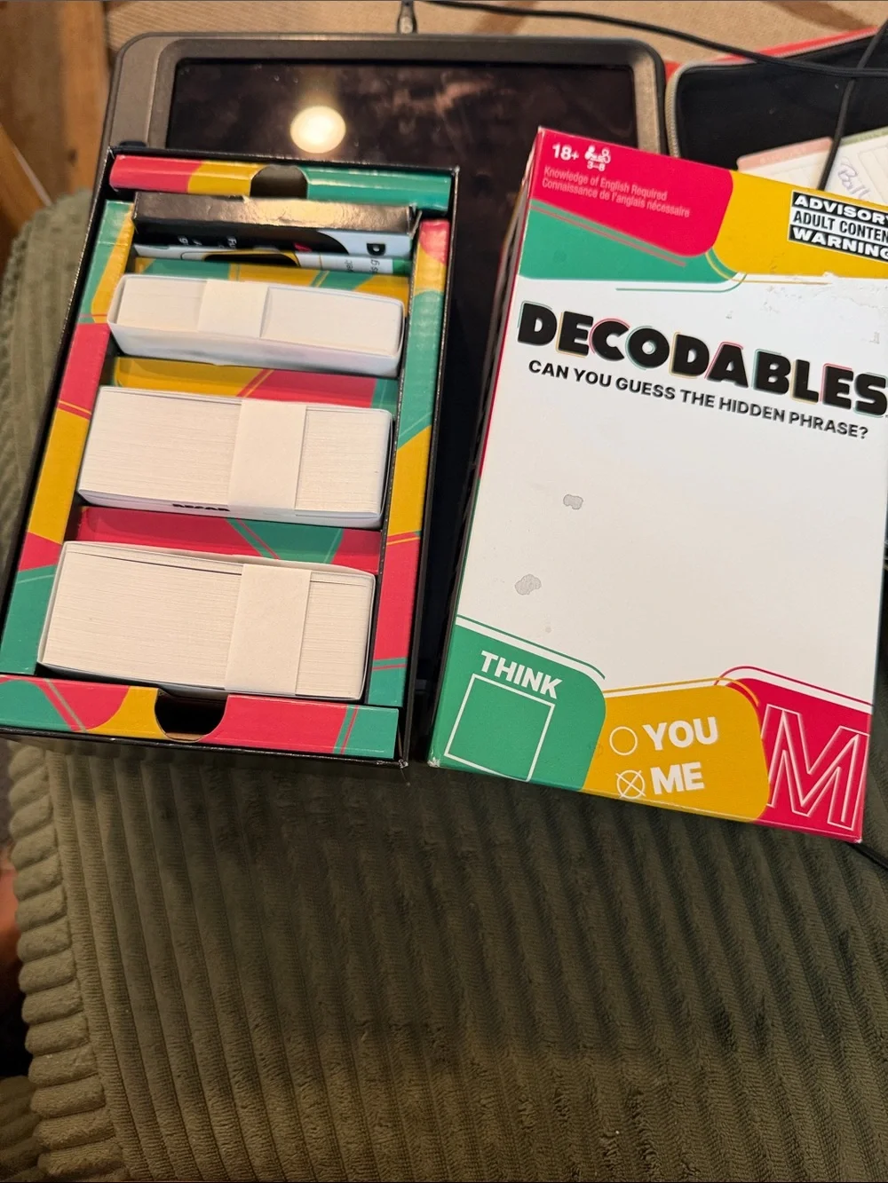 Party Game Box decidables board game -